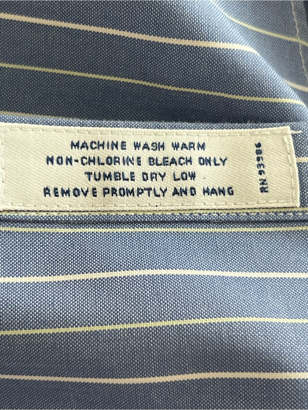 Brooks Brothers Classic Blue Pinstripe Fitted Dress Shirt Size 6 - Picture 4 of 10